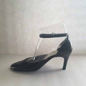 Naturalizer Mary Jane Black Ankle Strap Pumps